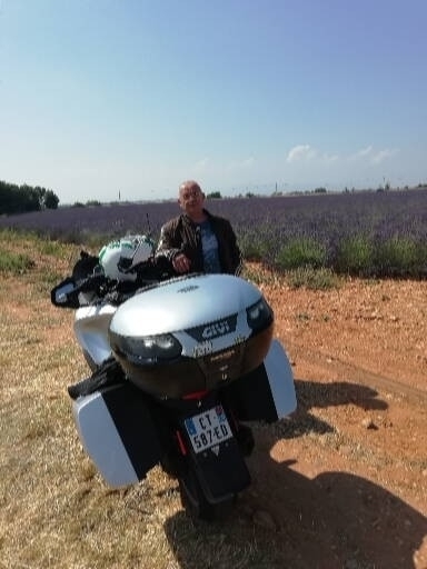Motard 68 Jahre Gap Frankreich